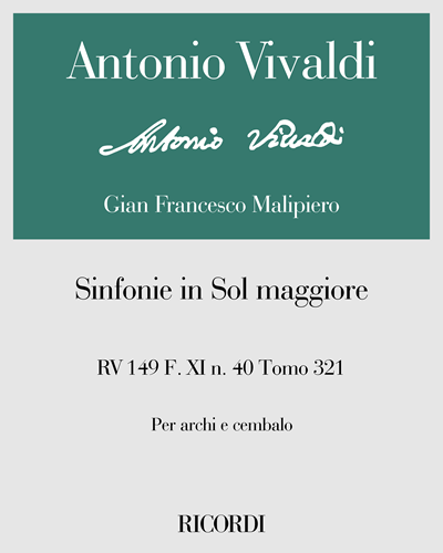 Symphony in G major, RV 149, F. XI No. 40, Vol. 321 — 维瓦尔第