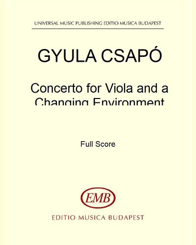 Concerto for Viola and a Changing Environment — Gyula Csapó