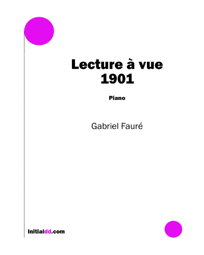 Lecture à vue (1901) — 福雷