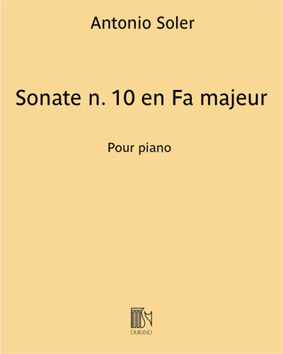 Sonata No. 10 in F major — 安东尼奥·索勒