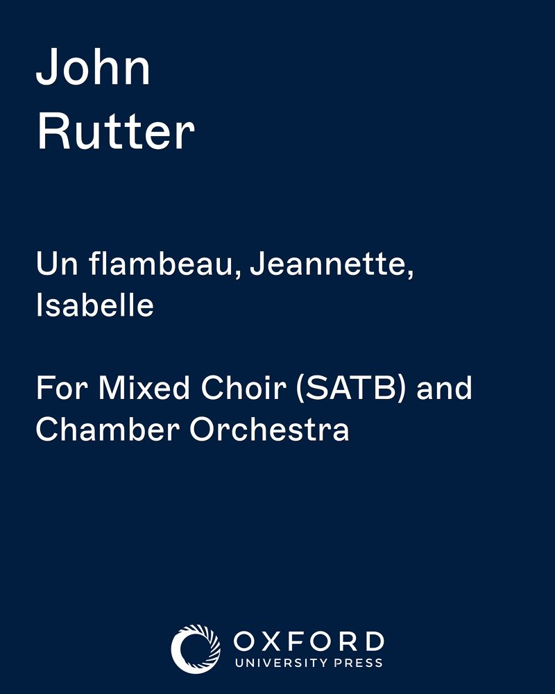 Un flambeau, Jeannette, Isabelle — 约翰·拉特