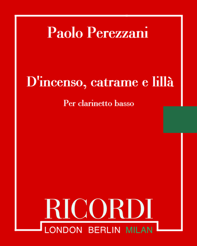 D'incenso, catrame e lillà — Paolo Perezzani