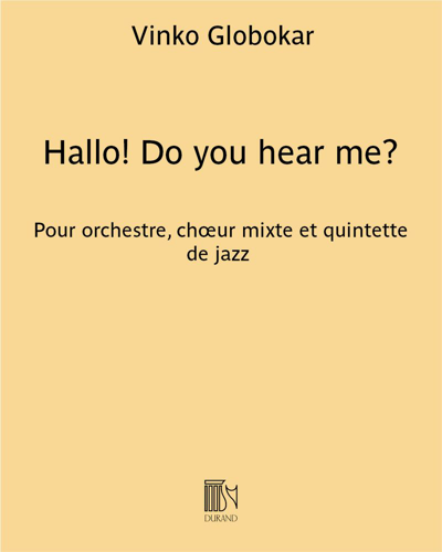 Hallo! Do you hear me? — Vinko Globokar