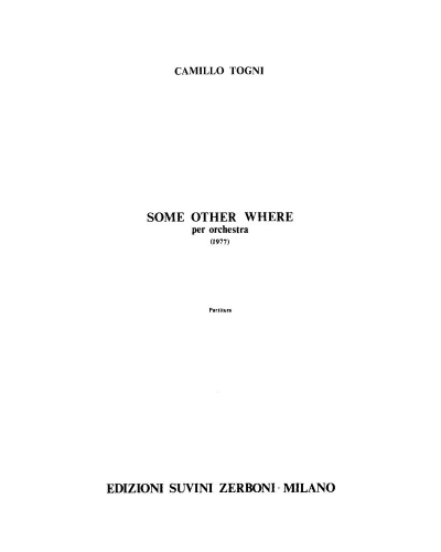 Some other where — Camillo Togni