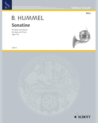 Sonatina, op. 75a — Bertold Hummel