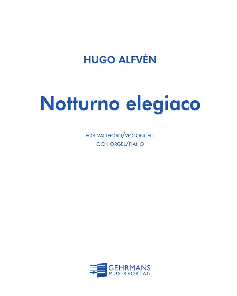Notturno elegiaco — 阿尔文