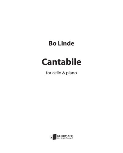 Cantabile — Bo Linde
