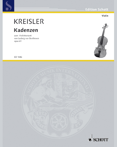 Cadenzas for Violin Concerto, op. 61 — 克莱斯勒