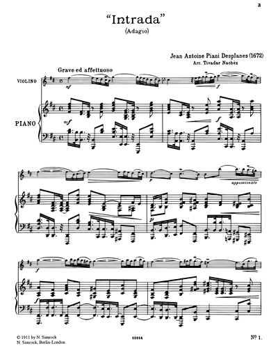 Intrada — Jean-Antoine Desplanes