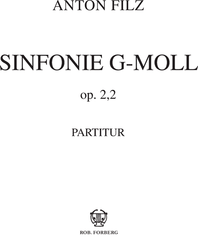 Symphony in G minor, op. 2 no. 2 — Anton Filtz