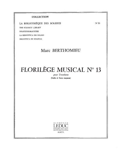 Florilège musical No. 13 — Marc Berthomieu