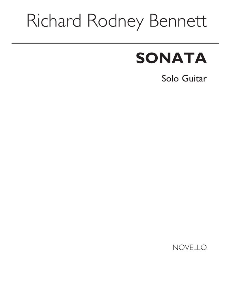Sonata for Solo Guitar — 理查德·罗德尼·贝内特