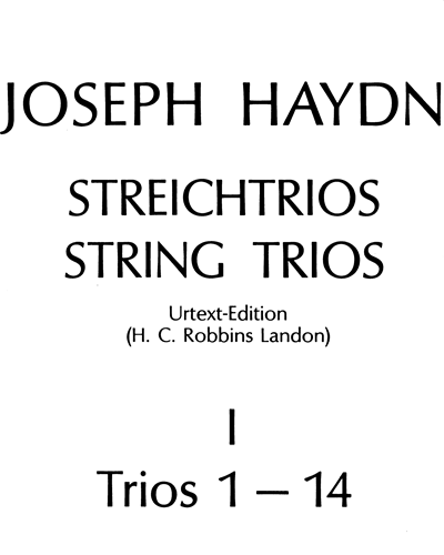 String Trios, Book 1 (No.1 - No.14) — 海顿