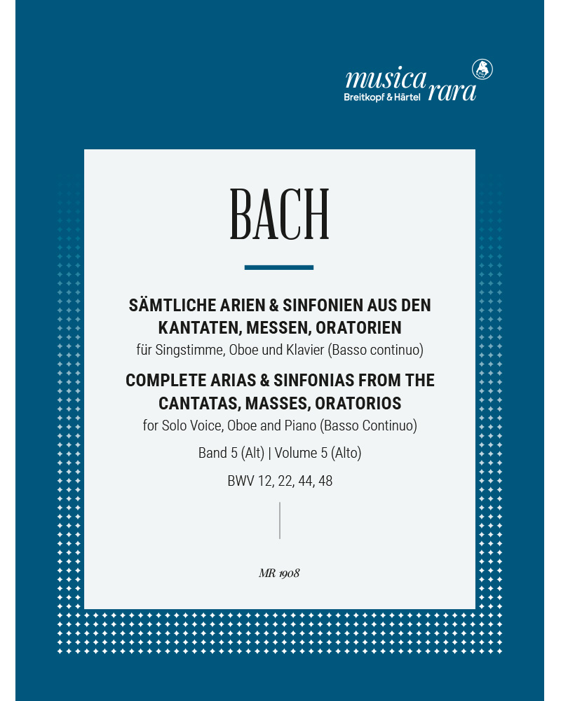Cantatas, Vol. 5 (BWV 12, 22, 44, 48) — Johann Sebastian Bach