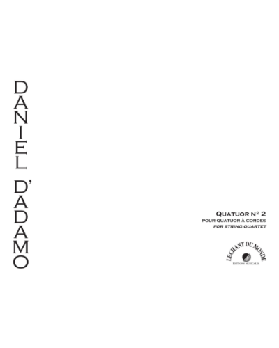 Quatuor No. 2 — Daniel D'Adamo