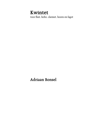Quintet — Adriaan Bonsel