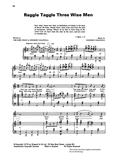 Raggle Taggle Three Wise Men (from 'Carols For Today') — Herbert Chappell