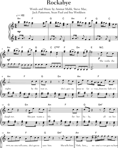 Rockabye — Anne-Marie Nicholson