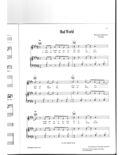 Mad World — Tears for Fears