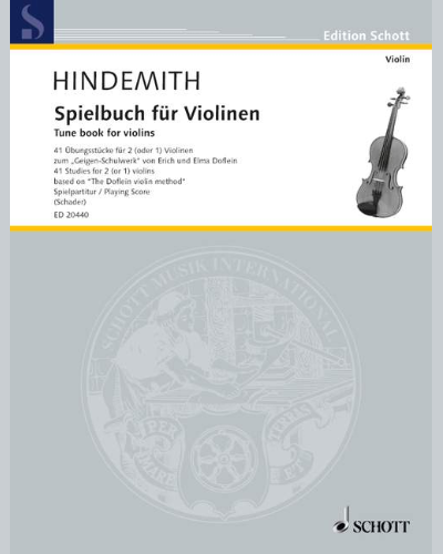 Tune book for violins — 欣德米特