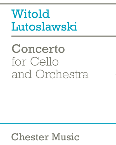 Cello Concerto — Witold Lutosławski