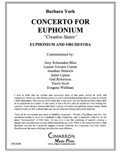 Concerto for Euphonium — Barbara York