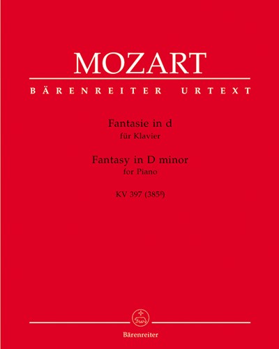Fantasy for Piano D minor K. 397 (385g) — 莫扎特