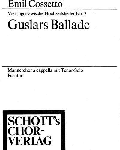 Jugoslawische Hochzeitslieder — Emil Cossetto
