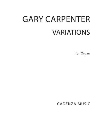 Variations for Organ — Gary Carpenter