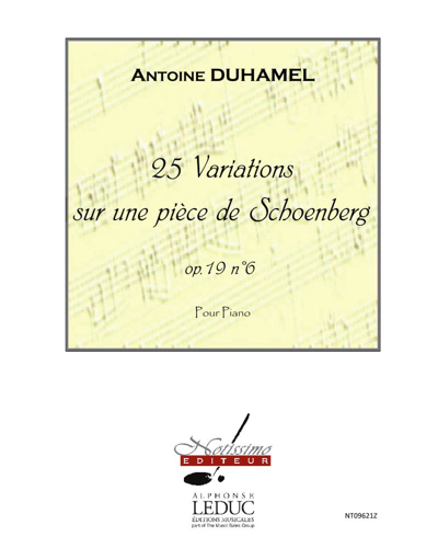 25 Variations on a Piece by Schoenberg, op. 19 no. 6 — Antoine Duhamel
