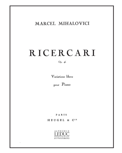 Ricercari, op. 46 — Marcel Mihalovici