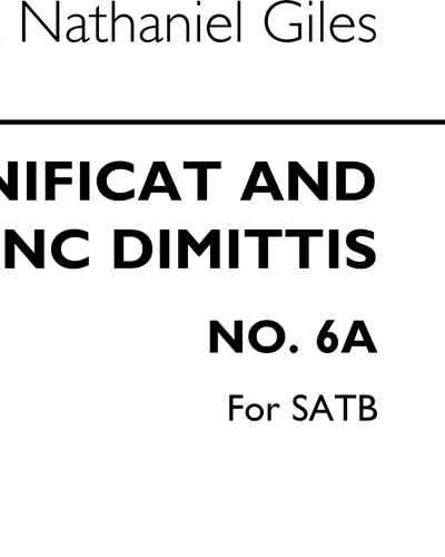 Magnificat and Nunc Dimittis, No. 6a — 塔利斯