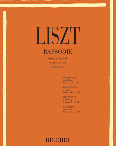 Rapsodie, Vol. 2, Nos. 11-20 — 李斯特