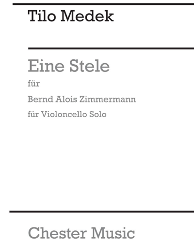 Eine Stele für Bernd Alois Zimmermann — Tilo Medek