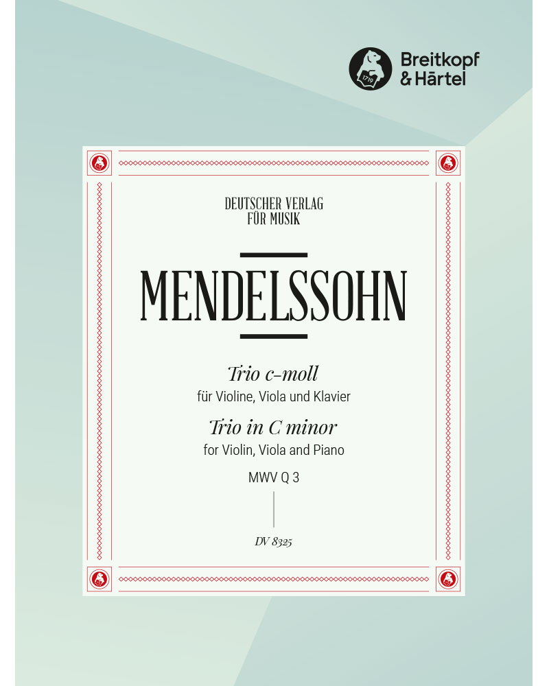 Piano Trio in C minor, MWV Q 3 — Felix Mendelssohn Bartholdy