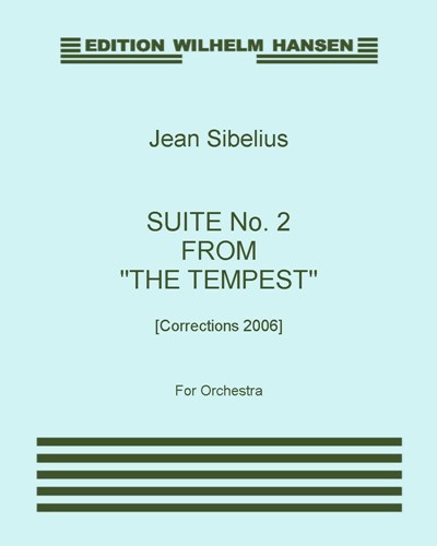 Suite No. 2 from 'The Tempest' [Corrections 2006] — 西贝柳斯