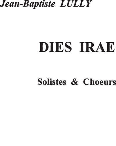 Dies Iræ, op. 64/1 — 吕利