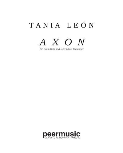 Axon — Tania León