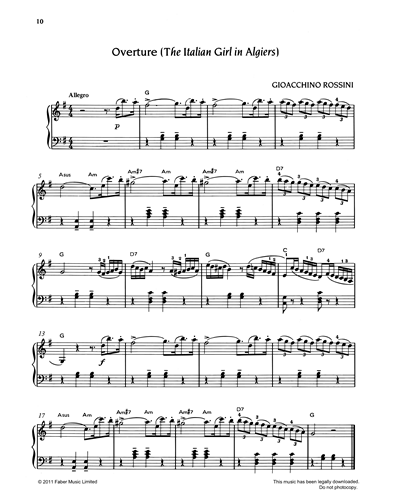 Overture to 'The Italian Girl in Algiers' — 罗西尼