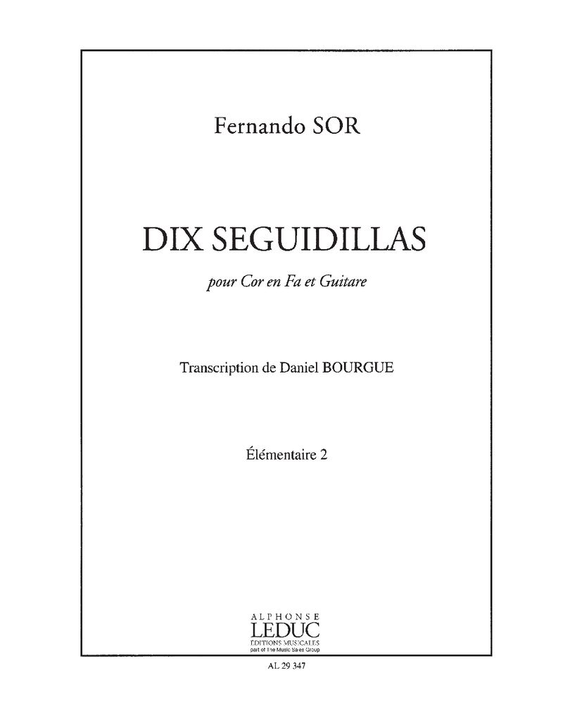 Dix Seguidillas — 费尔南多·索尔