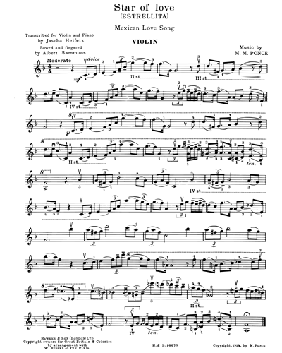 Star of Love (Estrellita) — Manuel Ponce