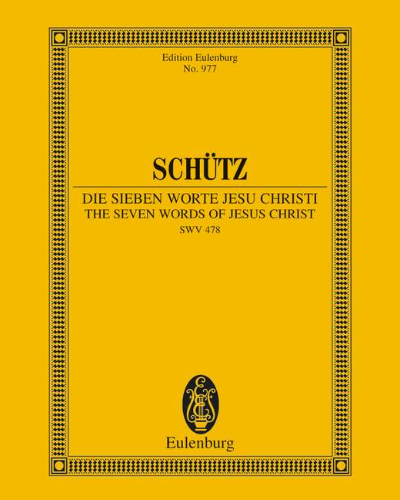 The Seven Words of Jesus Christi, op. 478 — Heinrich Schütz