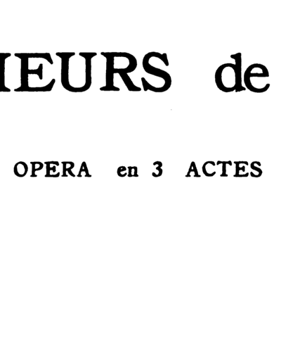 Sur la grève en feu ... Amis, interrompez... — 比才