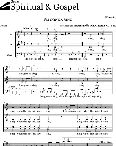 I'm gonna sing — Bettina Röttger
