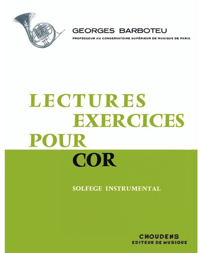 Lectures Et Exercices Pour Cor — Georges Barboteu