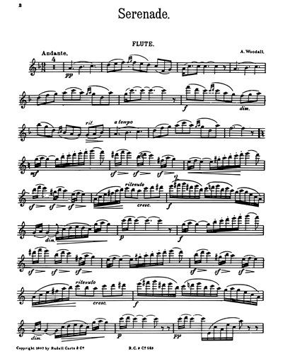 Serenade for Flute and Piano — A. Woodall