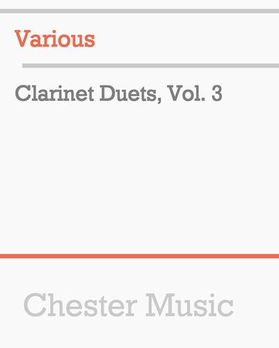 Clarinet Duets, Vol. 3 — 合集