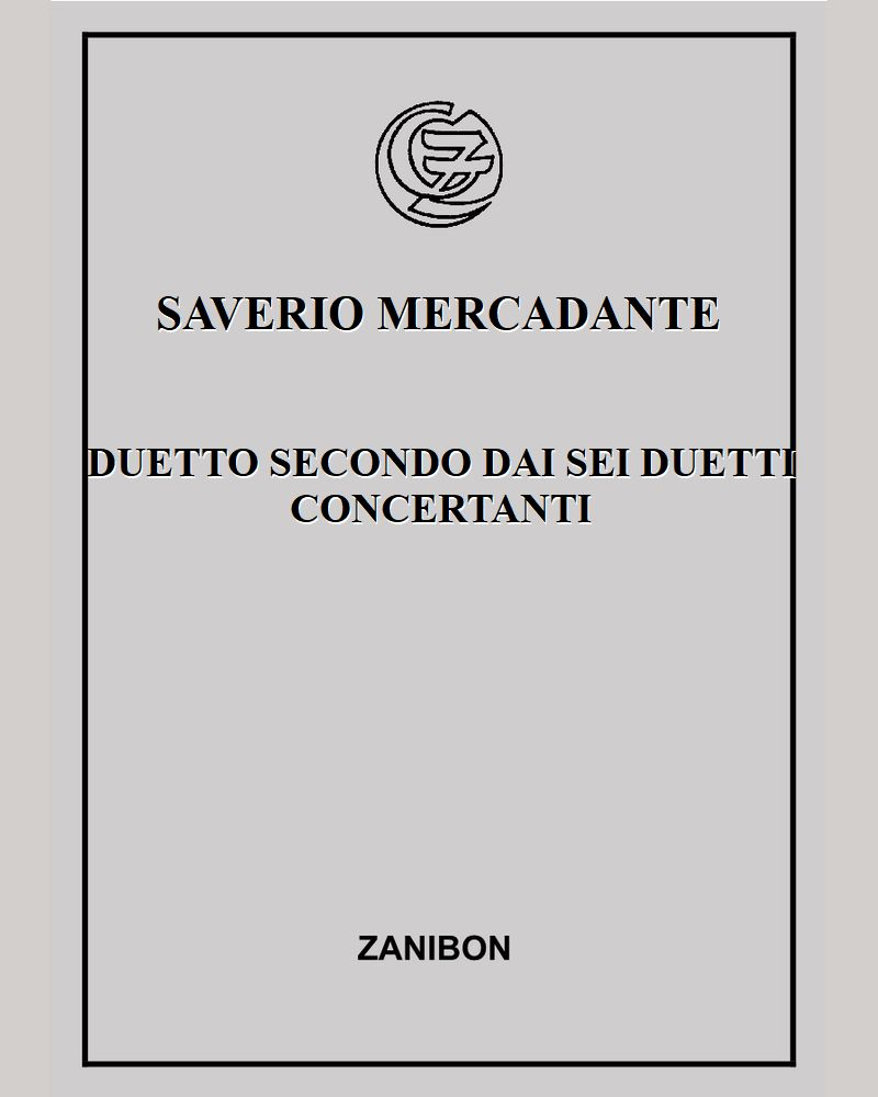 Duetto secondo dai sei duetti concertanti — Saverio Mercadante