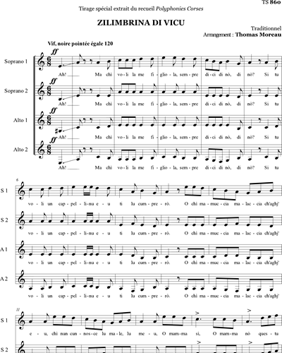 Zilimbrina di Vicu - extr de Polyphonies Corses — Thomas Moreau
