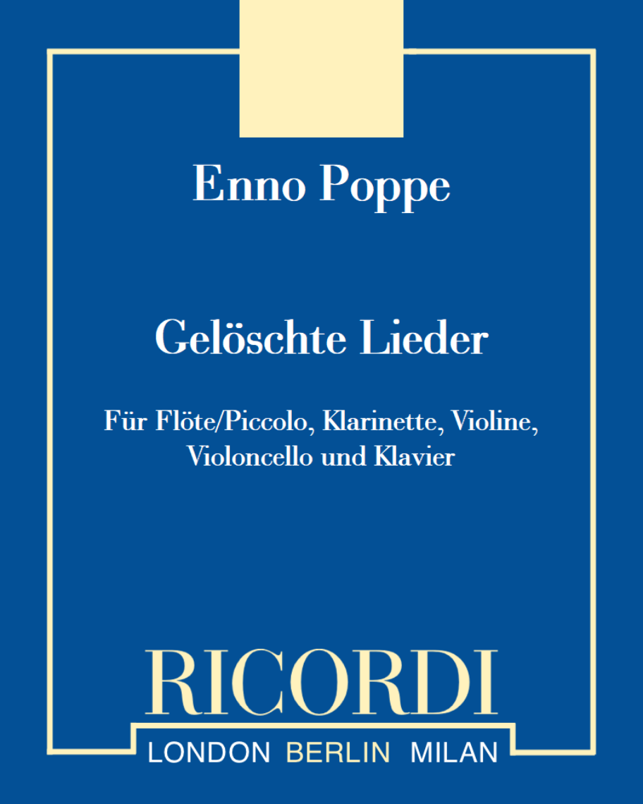Gelöschte Lieder — Enno Poppe